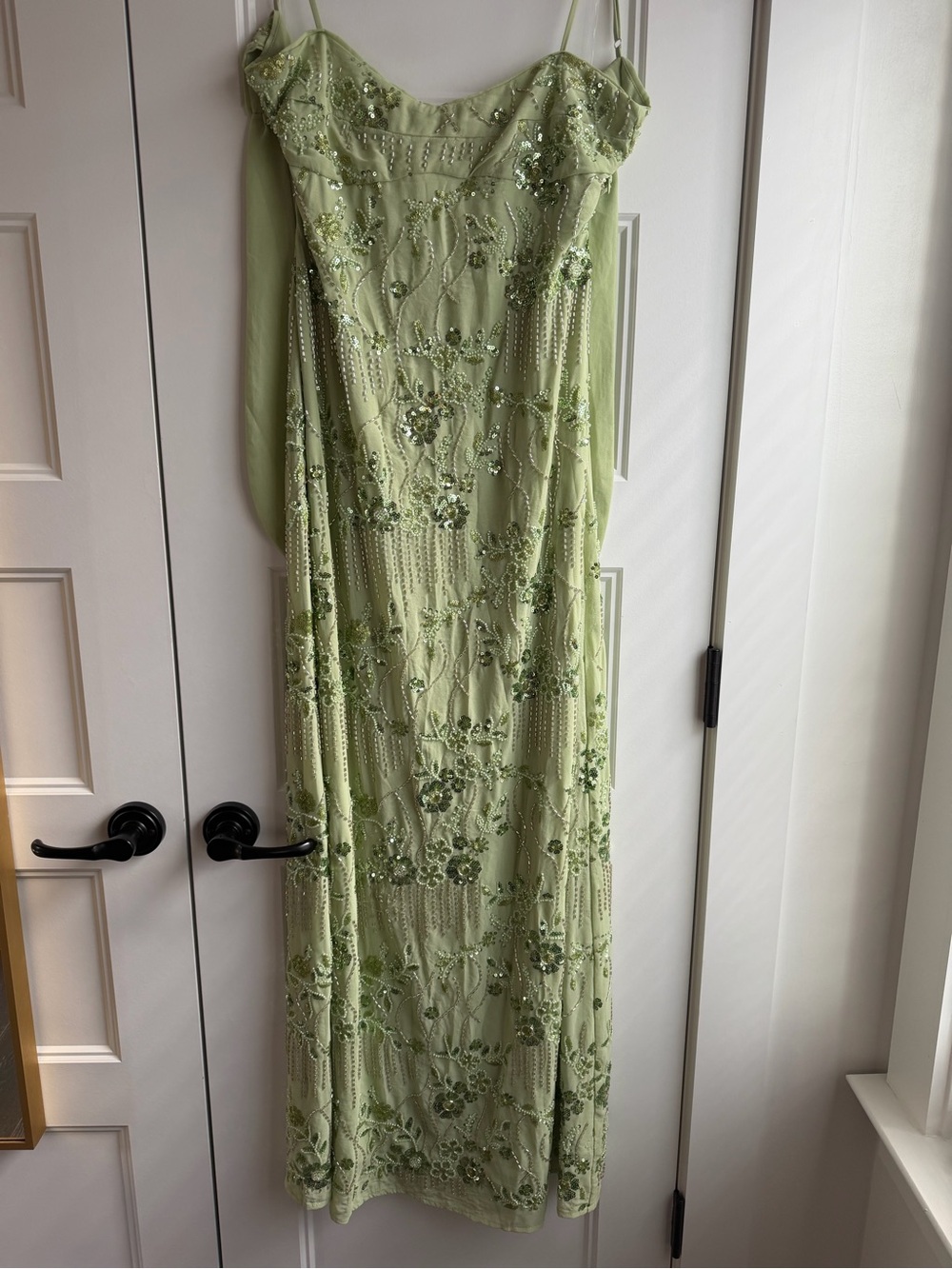Peppermayo Celandine Beaded Maxi Dress - Lime - Picture 4 of 7